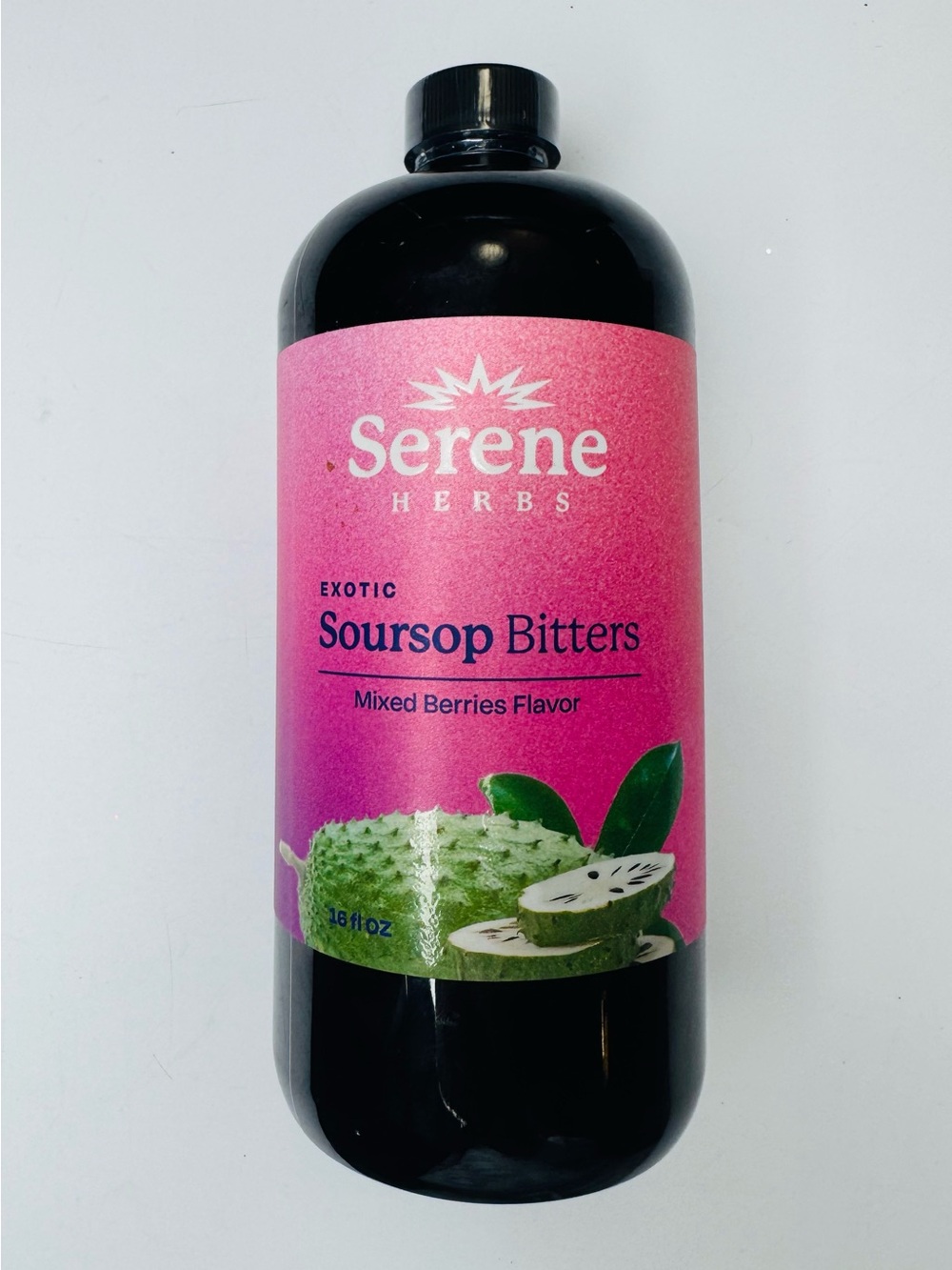 Serene Herbs - exotic Soursop Bitters - 16 fl oz - mixed berries flavored